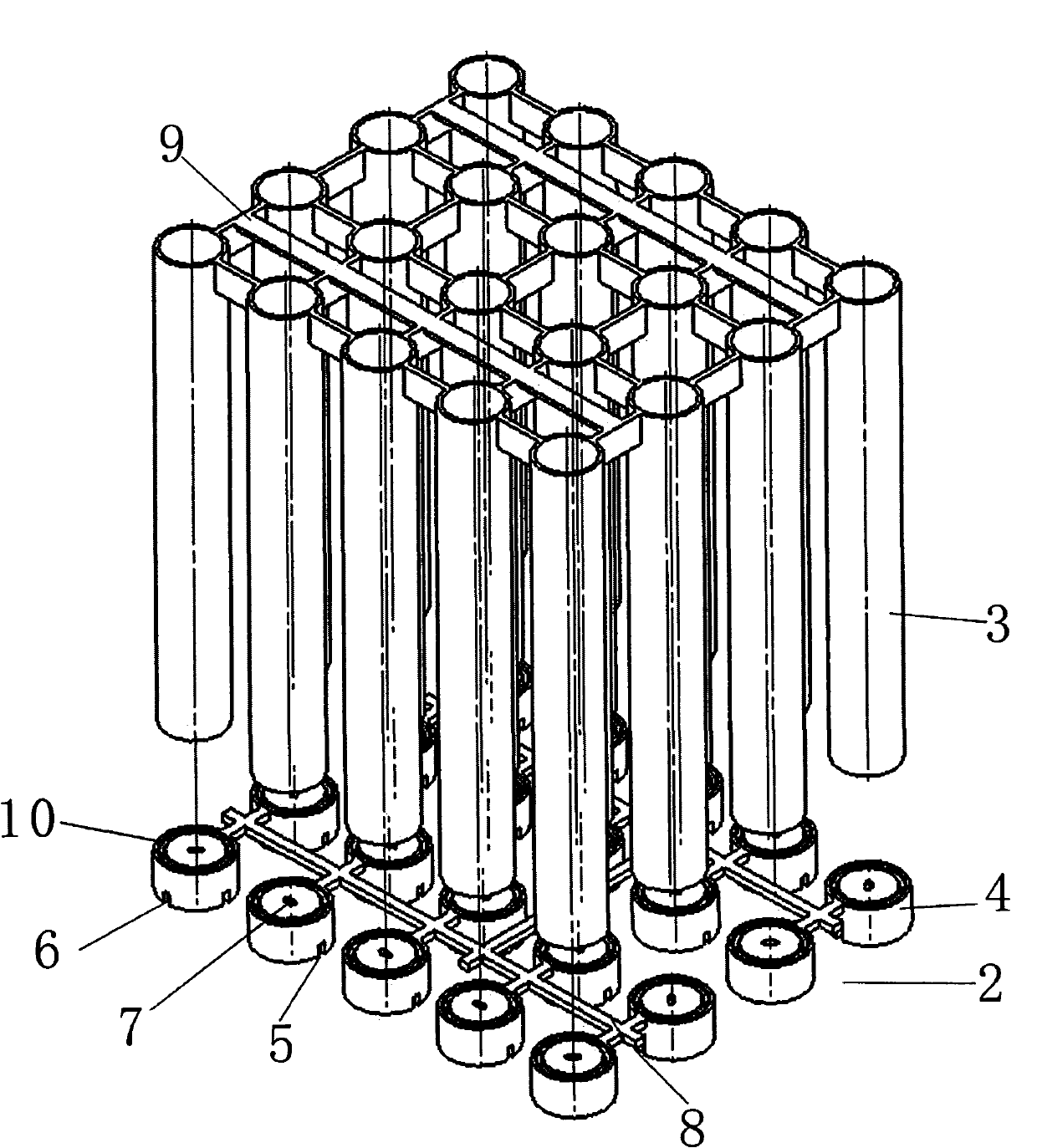 Automatic forming combined firework barrel