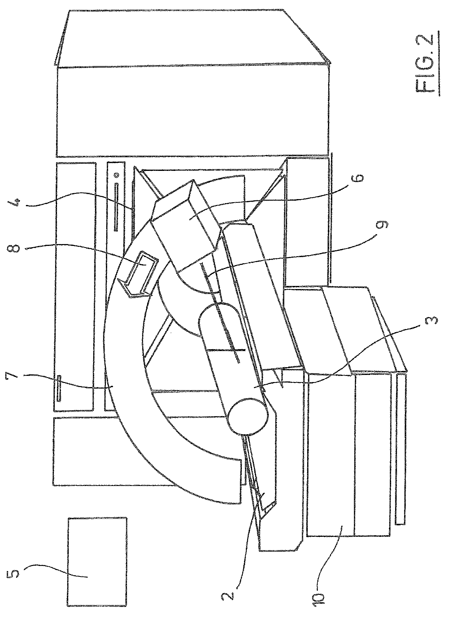 Apparatus and method for the representation of an area on the surface of a patient's body