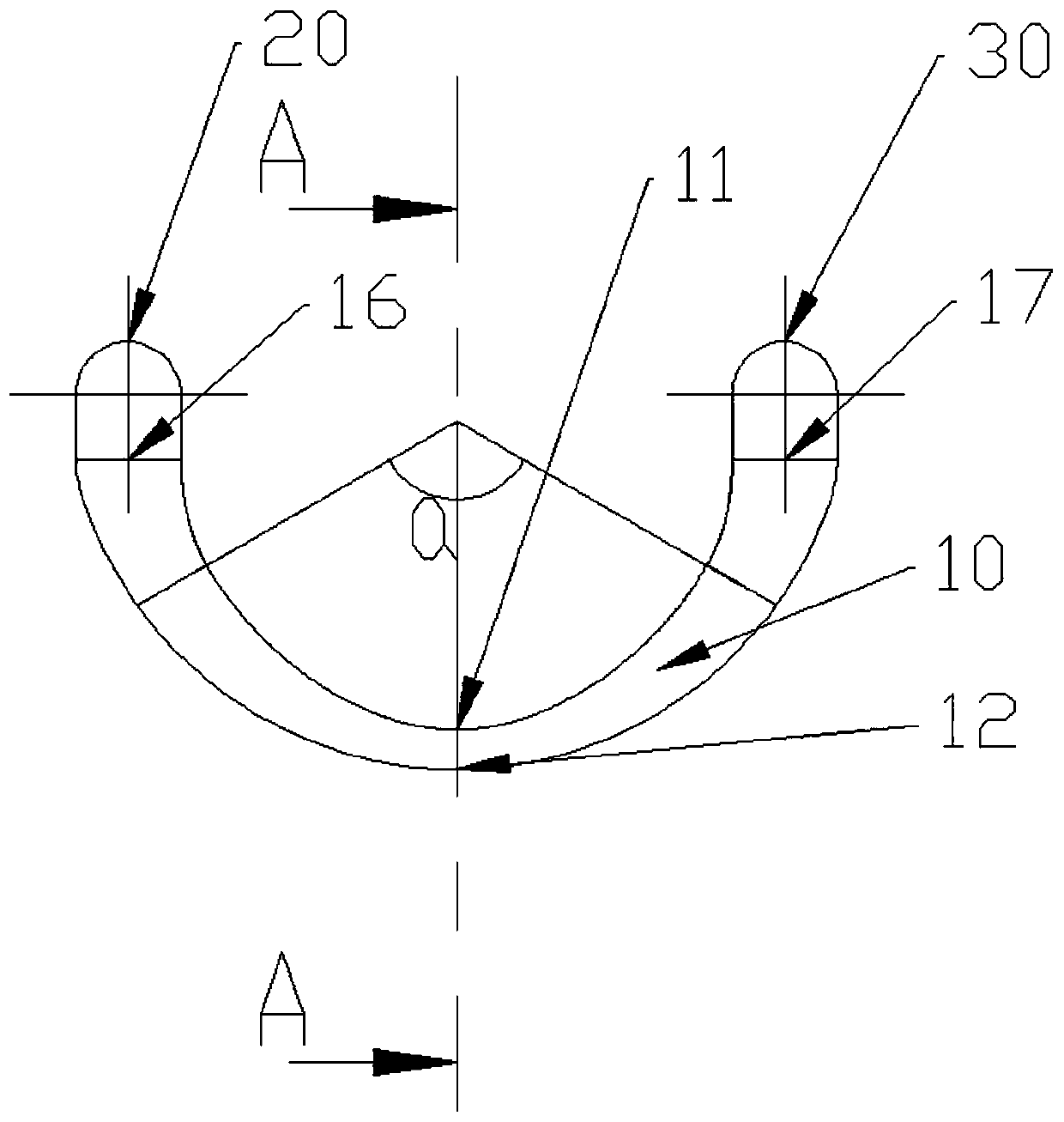 Plough-shaped electrode for transurethral prostate surgery and application method thereof