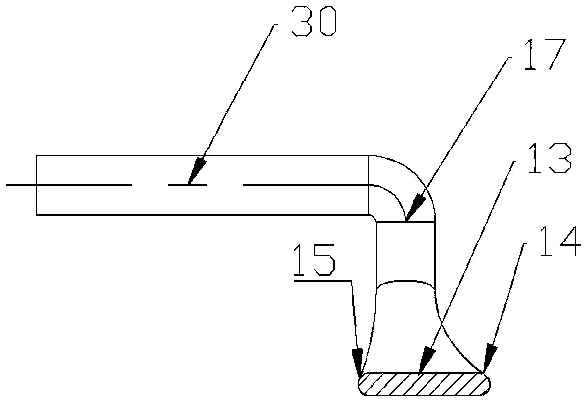 Plough-shaped electrode for transurethral prostate surgery and application method thereof