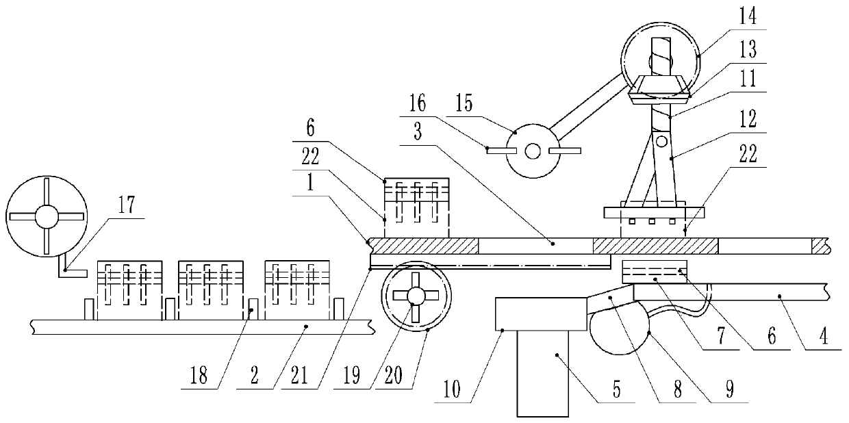 A pin bending device