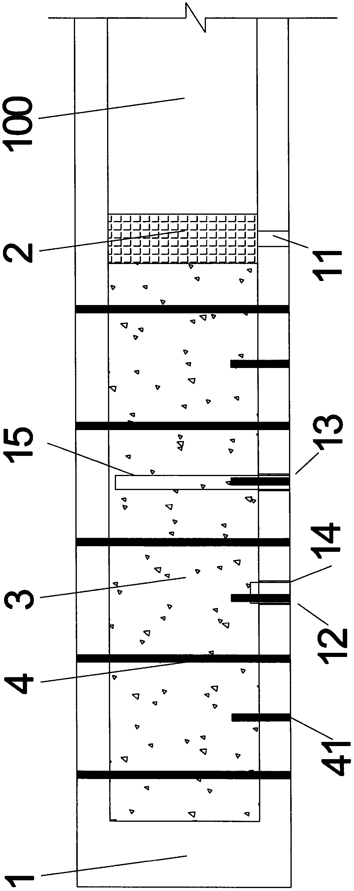 Shear-resistant reinforcing method for small-section hollow beam