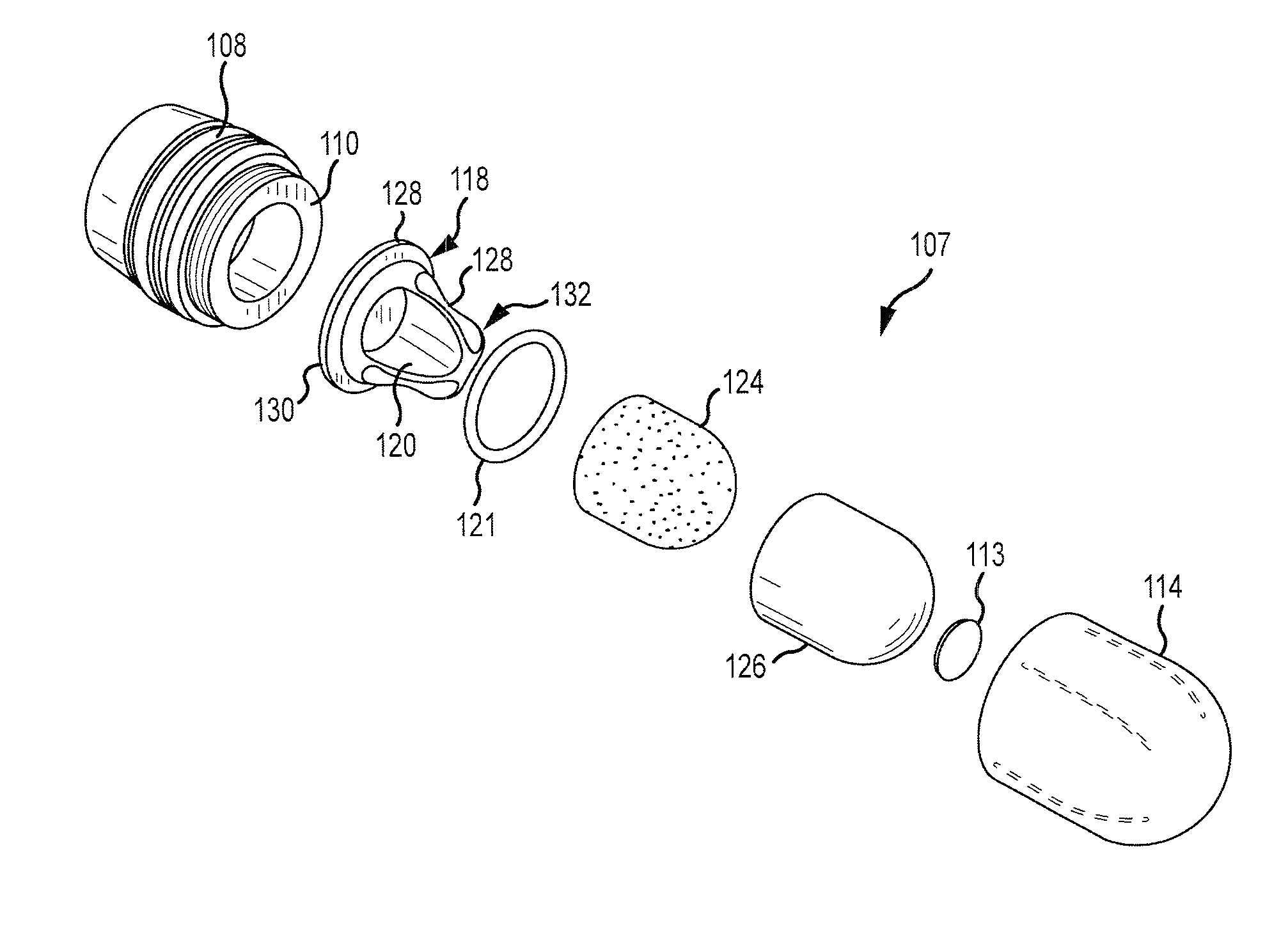 Non-dud signature training cartridge and projectile