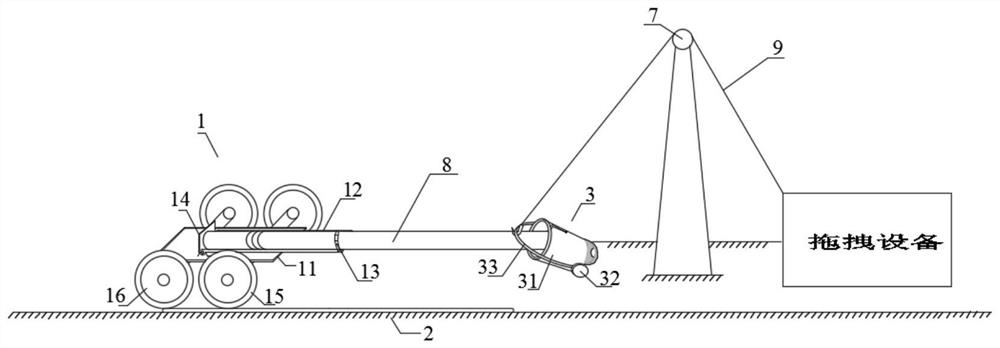 Rod transporting vehicle device suitable for vertical shaft drilling and using method