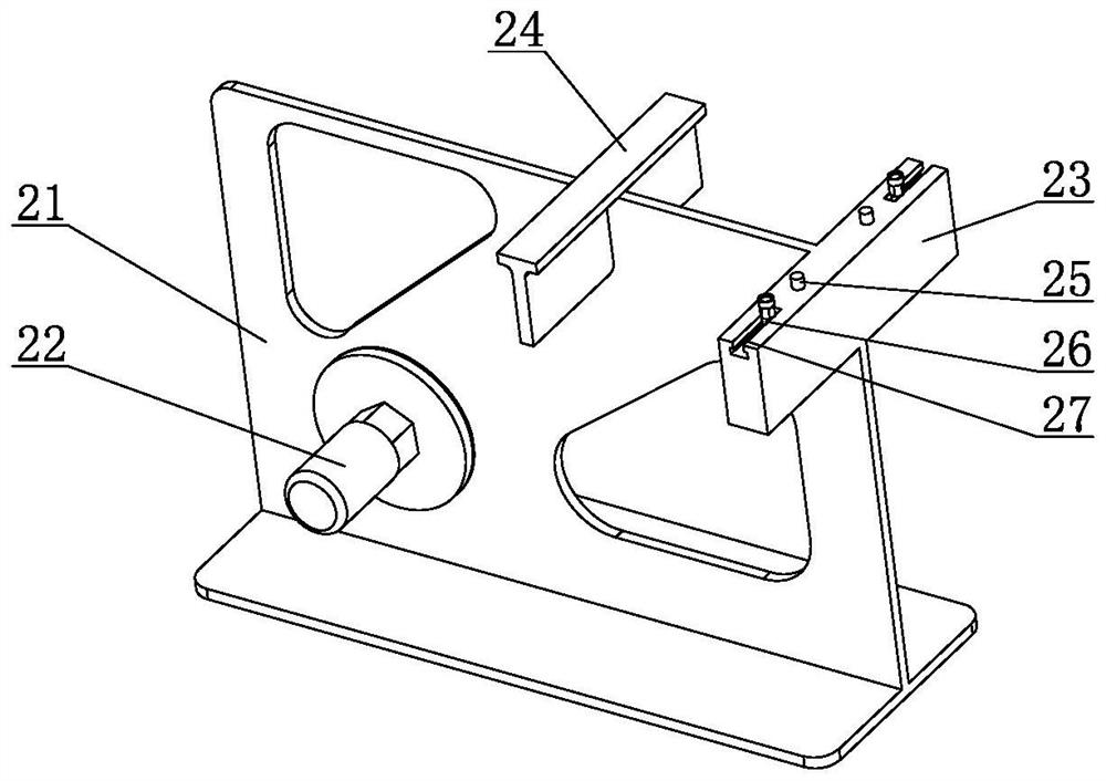 Clamping device for laser cladding of engine connecting rod and connecting rod repairing method