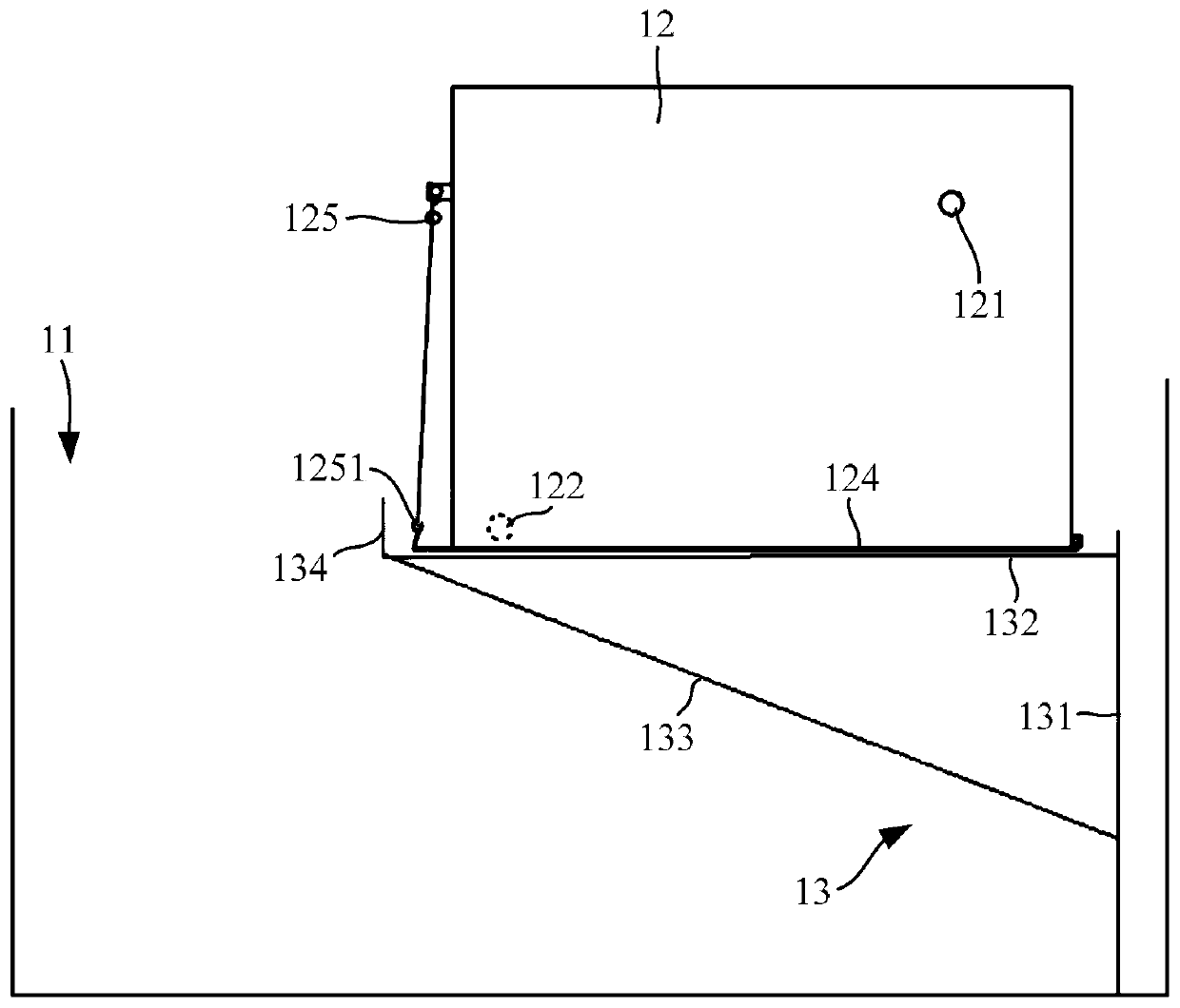 Separation system for tunnel sewage treatment and construction method thereof