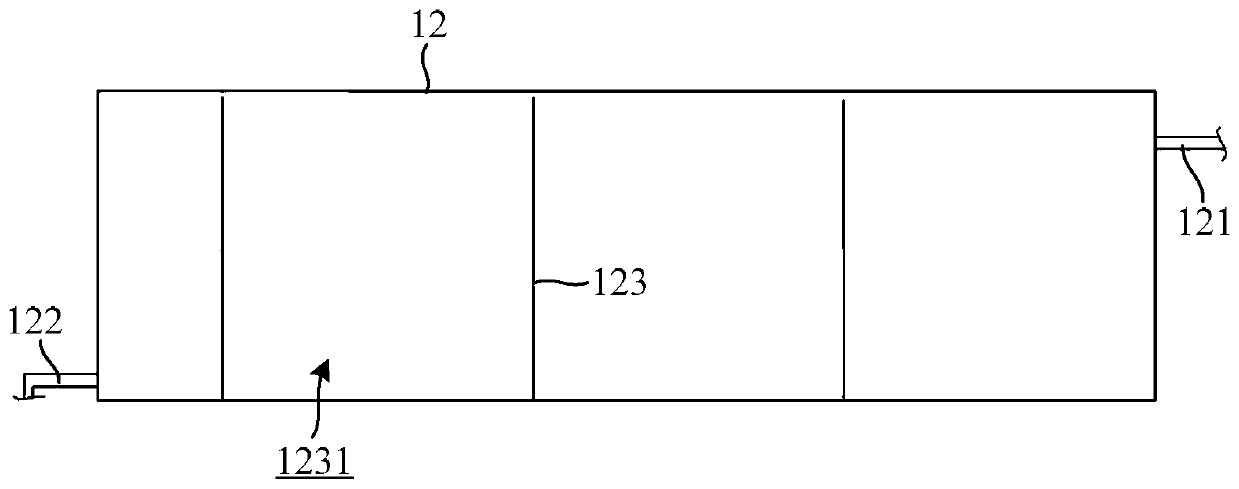 Separation system for tunnel sewage treatment and construction method thereof