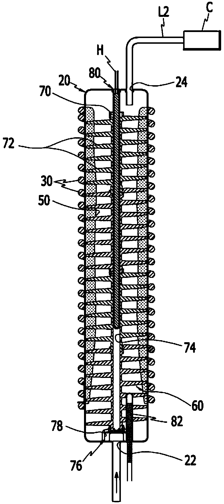 Beverage cooling device and beverage supply system using cooling device