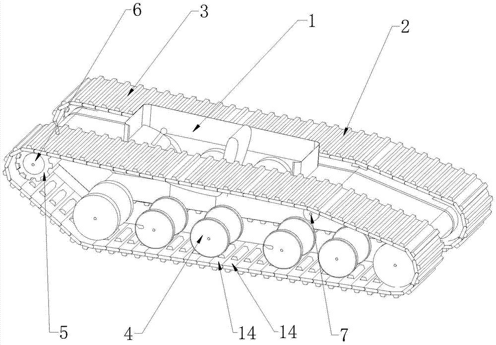 An electric amphibious crawler beach vehicle