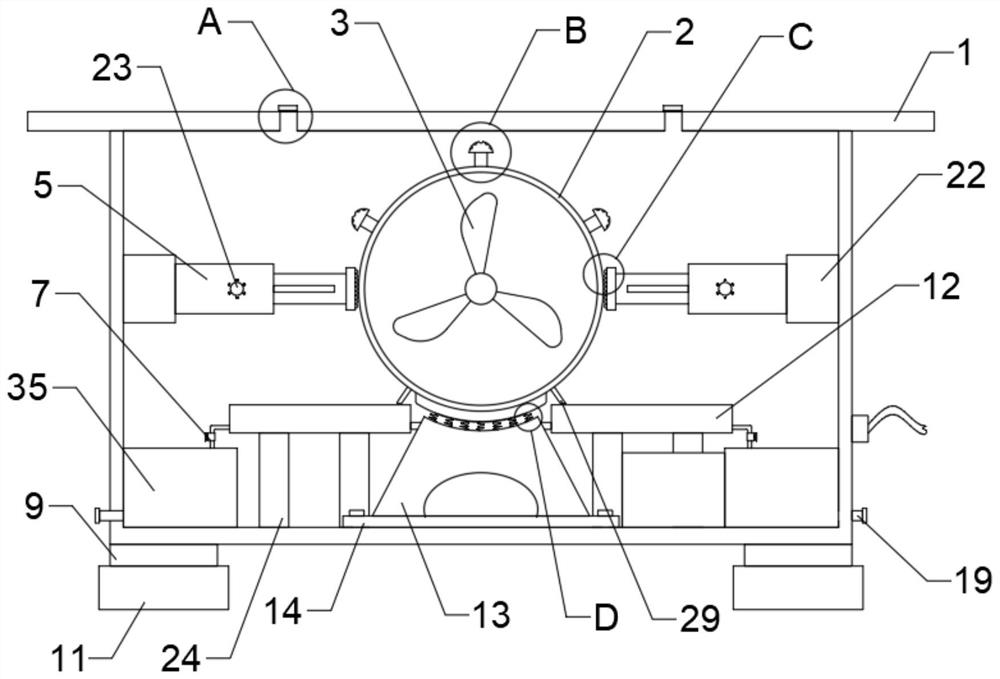 Special aeration and percolate collection device for aerobic composting