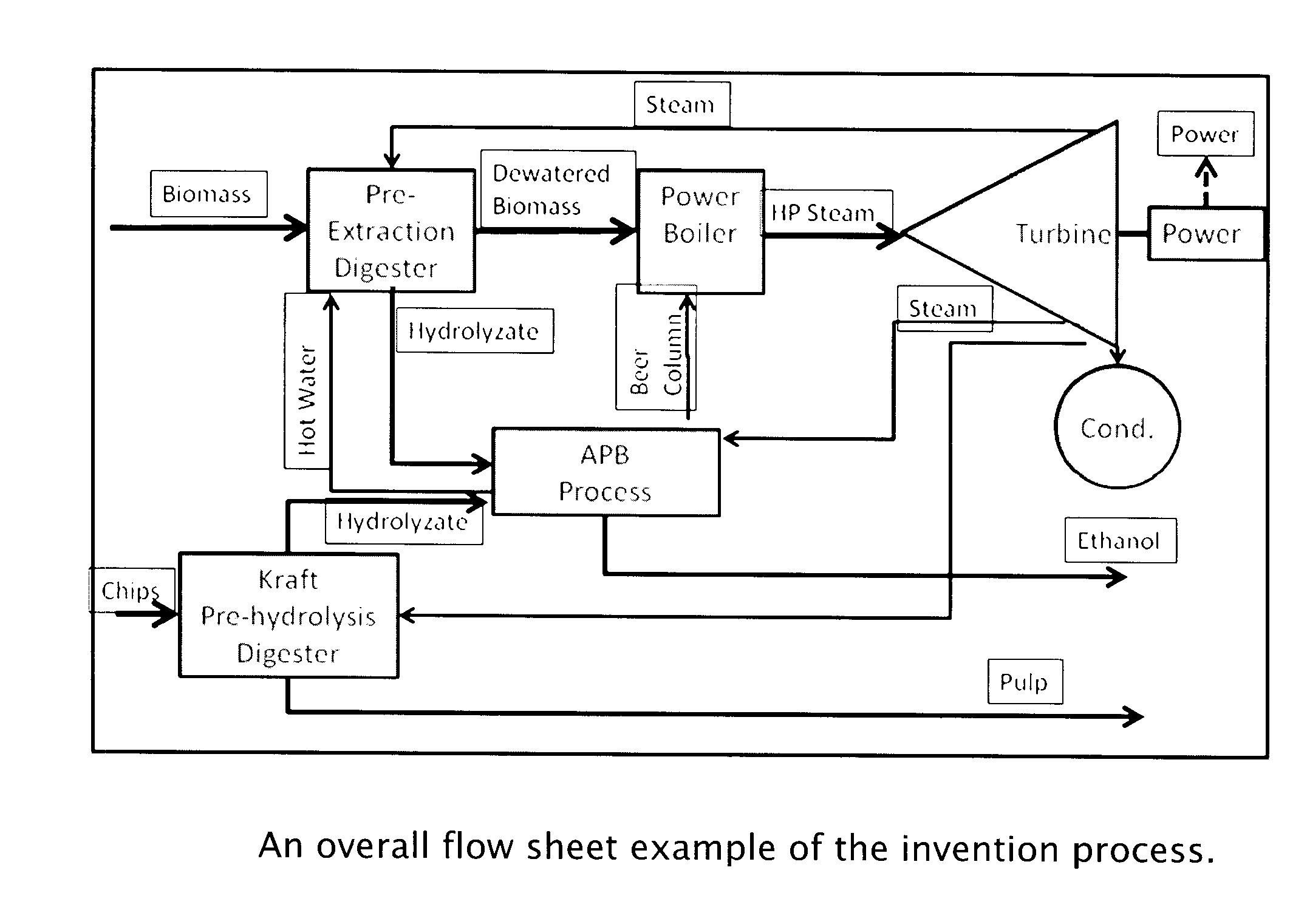 Process for producing alcohol and other bioproducts from biomass extracts in a kraft pulp mill