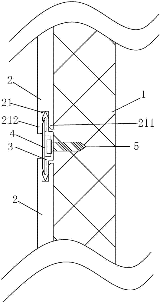 Mounting structure and method for wall boards