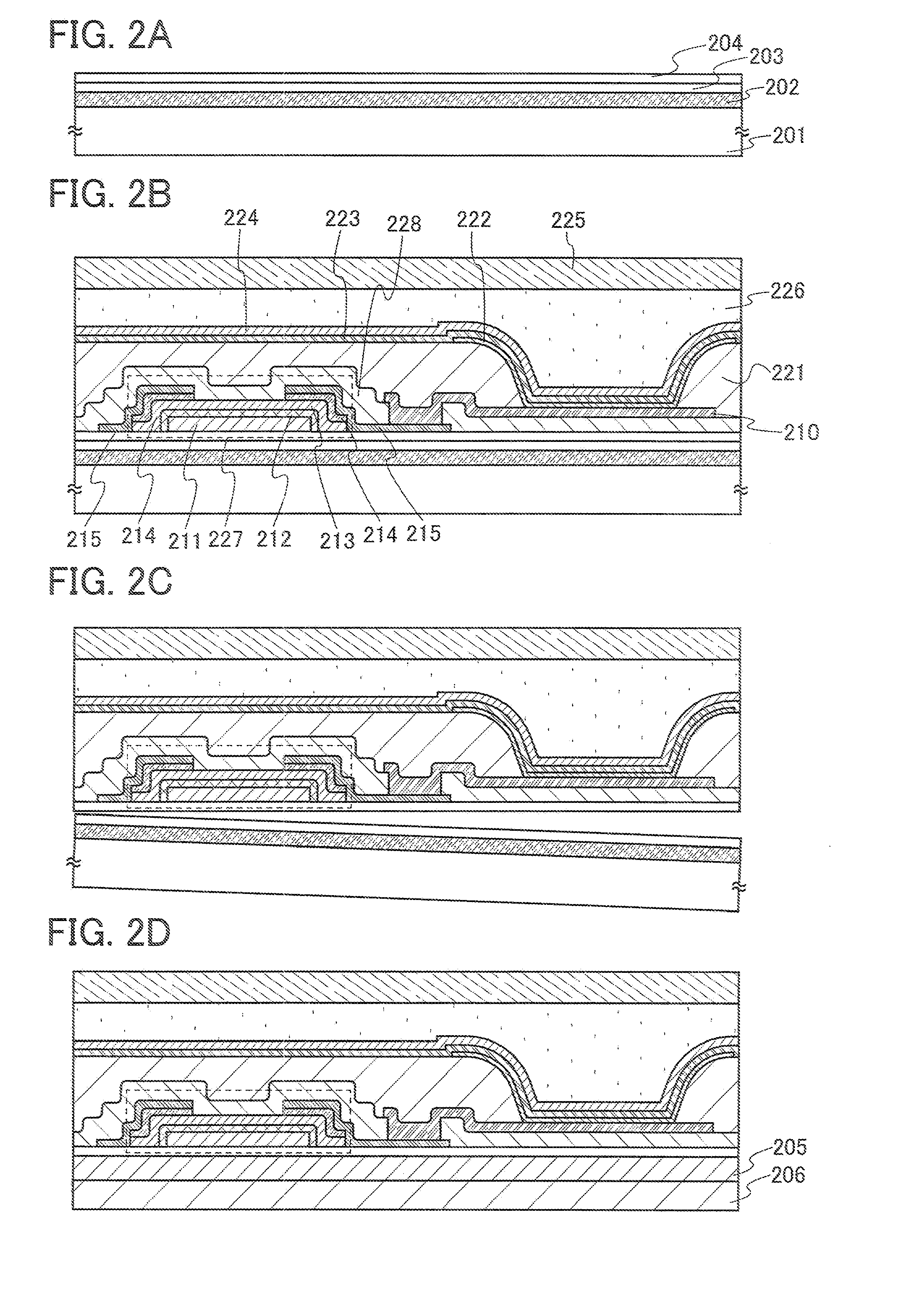 Method for manufacturing a semiconductor device using a flexible substrate