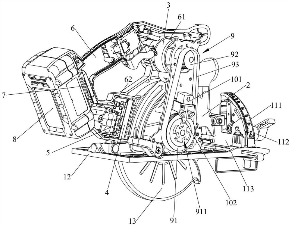 an electric circular saw