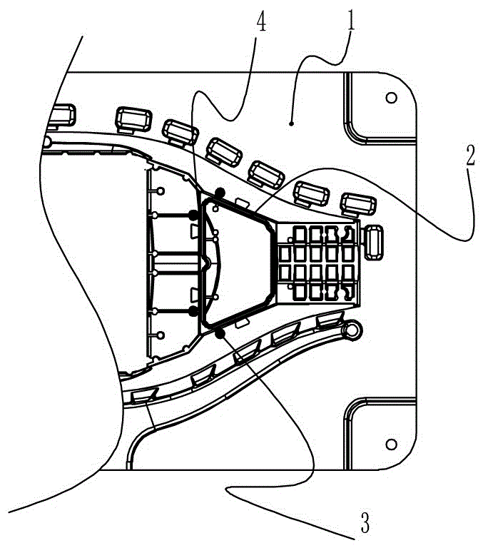 led lampshade mold lower template