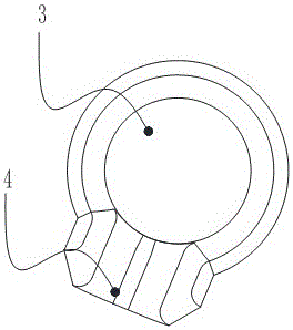 led lampshade mold lower template