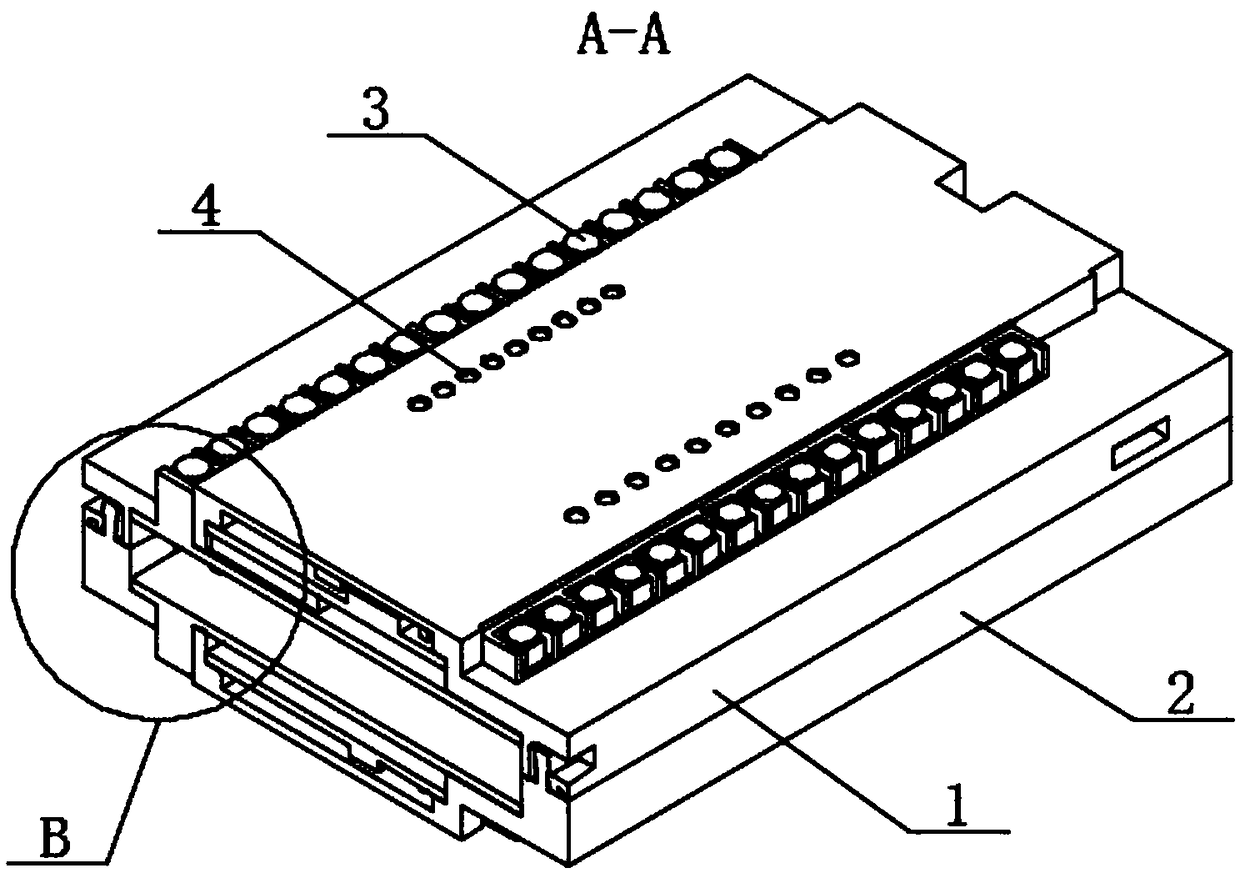 PLC controller which is convenient to assemble