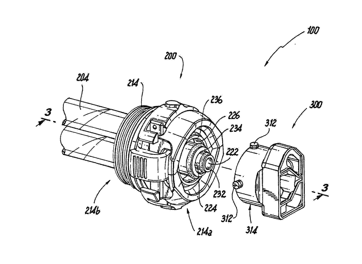 Coupling devices for tube sets used with surgical gas delivery systems