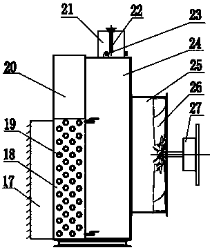 A radiator for V-type gas-powered compressor integrated machine