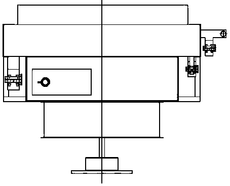 A radiator for V-type gas-powered compressor integrated machine