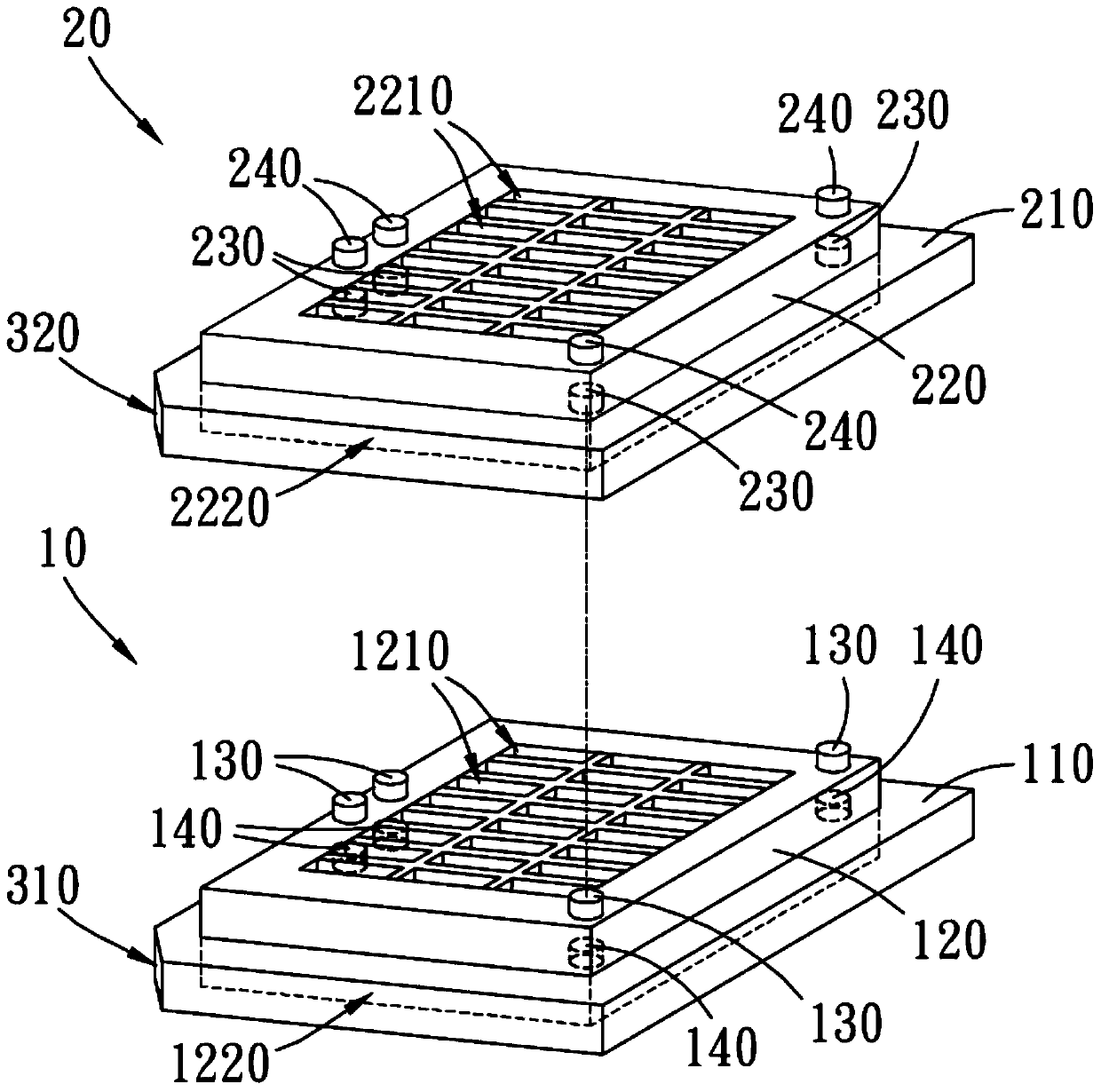 Structure of chip bearing discs