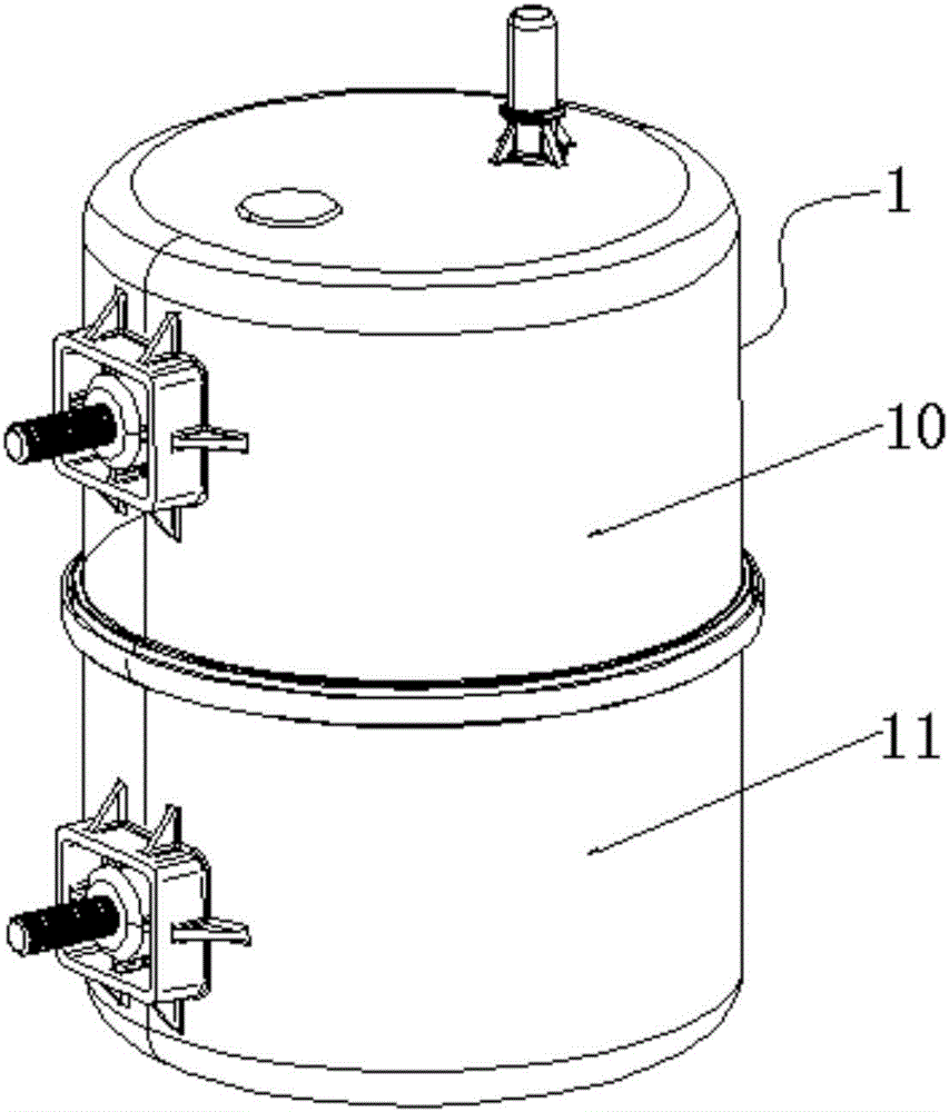 Injection molding vacuum tank assembly processing and welding process for automobile braking system