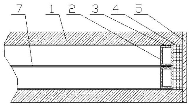 Quick-assembled suspended film hollow glass as well as manufacturing method and production line thereof