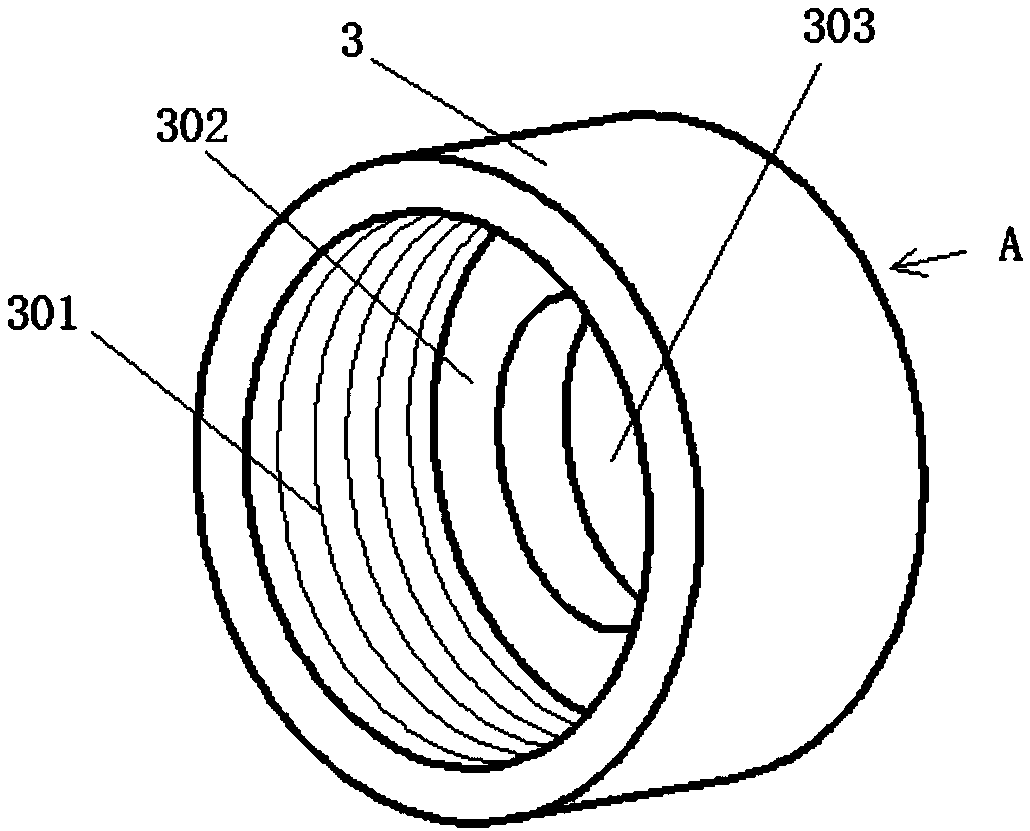 Soft three-claw with threads