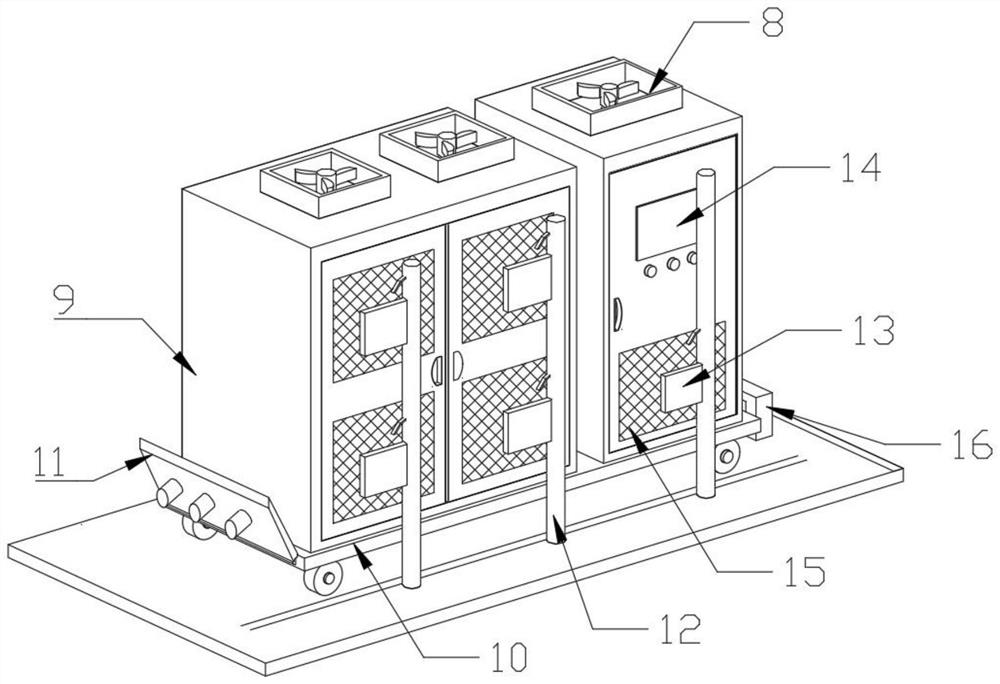 High-voltage frequency converter test system convenient to debug