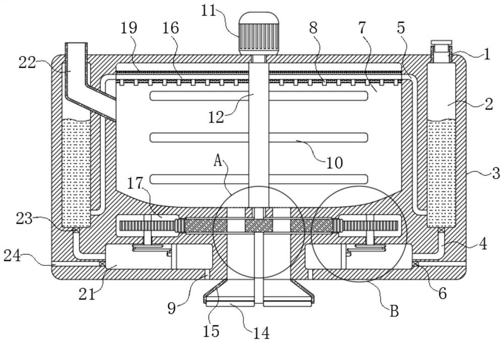 Automatic concrete pouring device for building construction