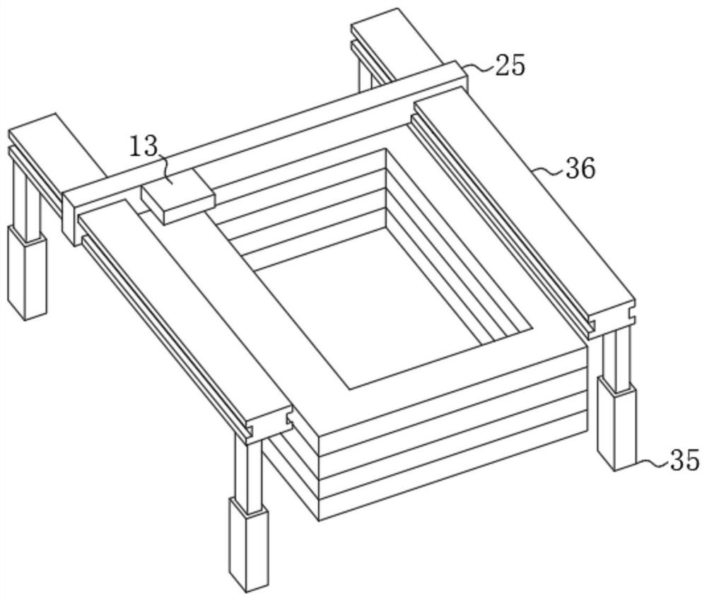 Automatic concrete pouring device for building construction