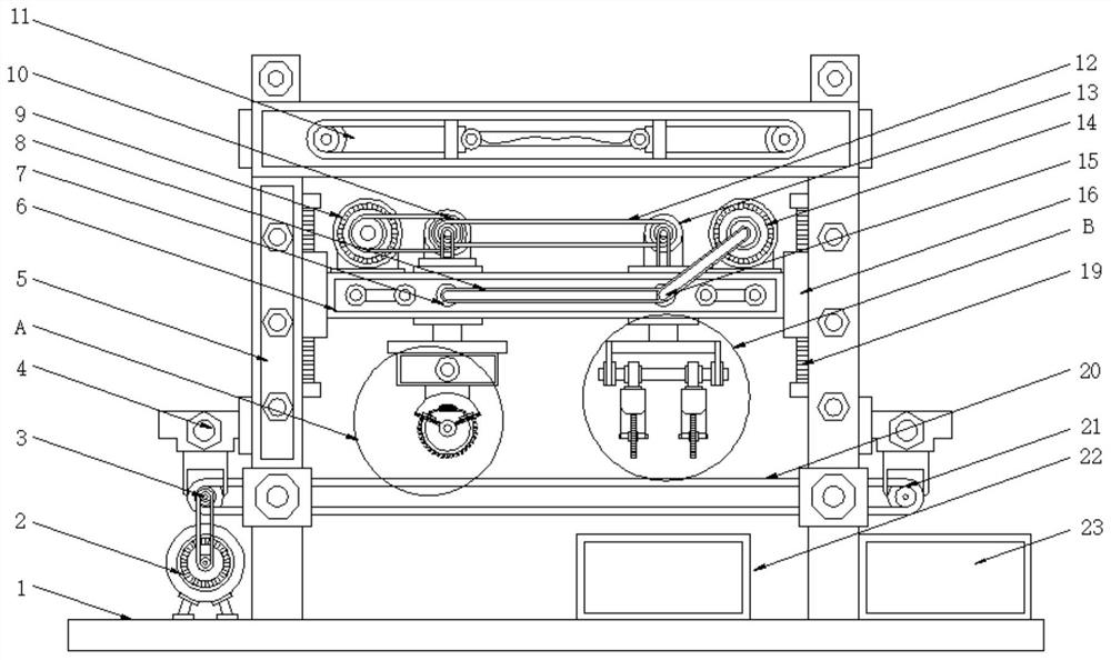 An automatic cutting device for inclined end face of plc chip