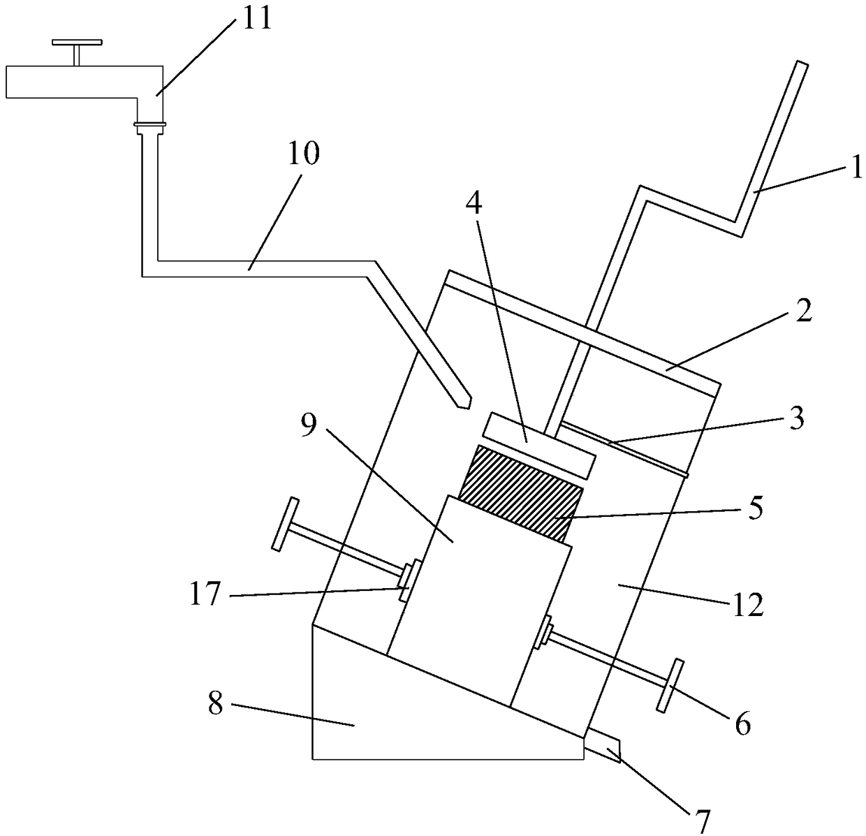 Portable rock mechanical experiment sample grinding machine