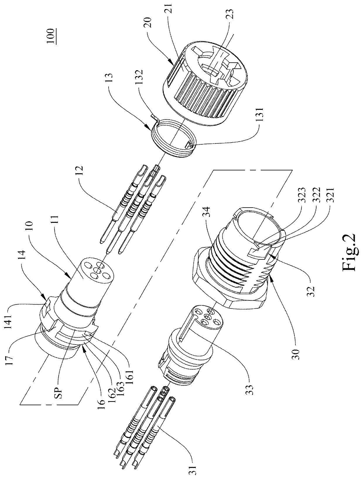 Terminal electrical connector and electrical connector assembly comprising thereof