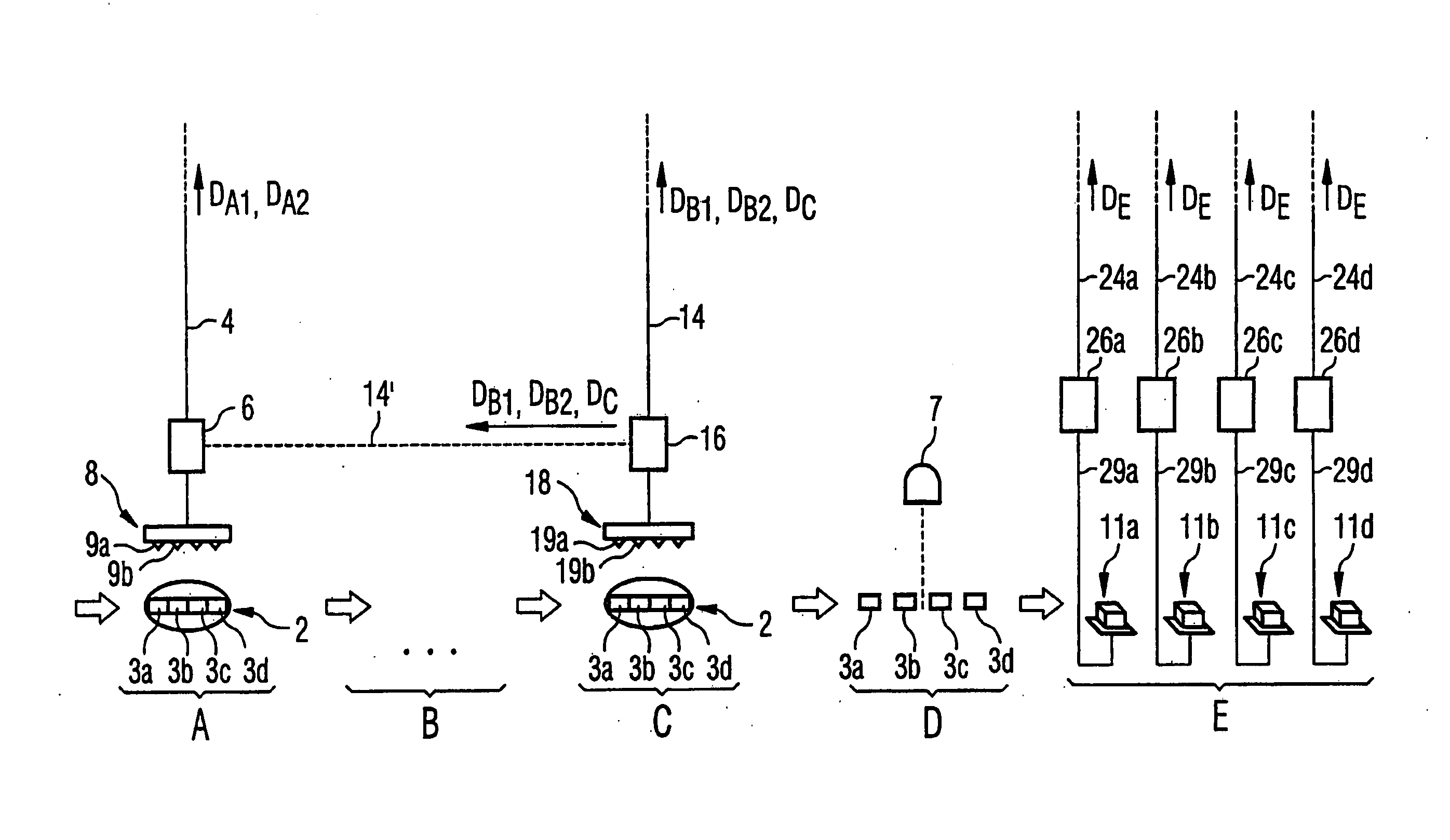 Semi-conductor component testing process and system for testing semi-conductor components