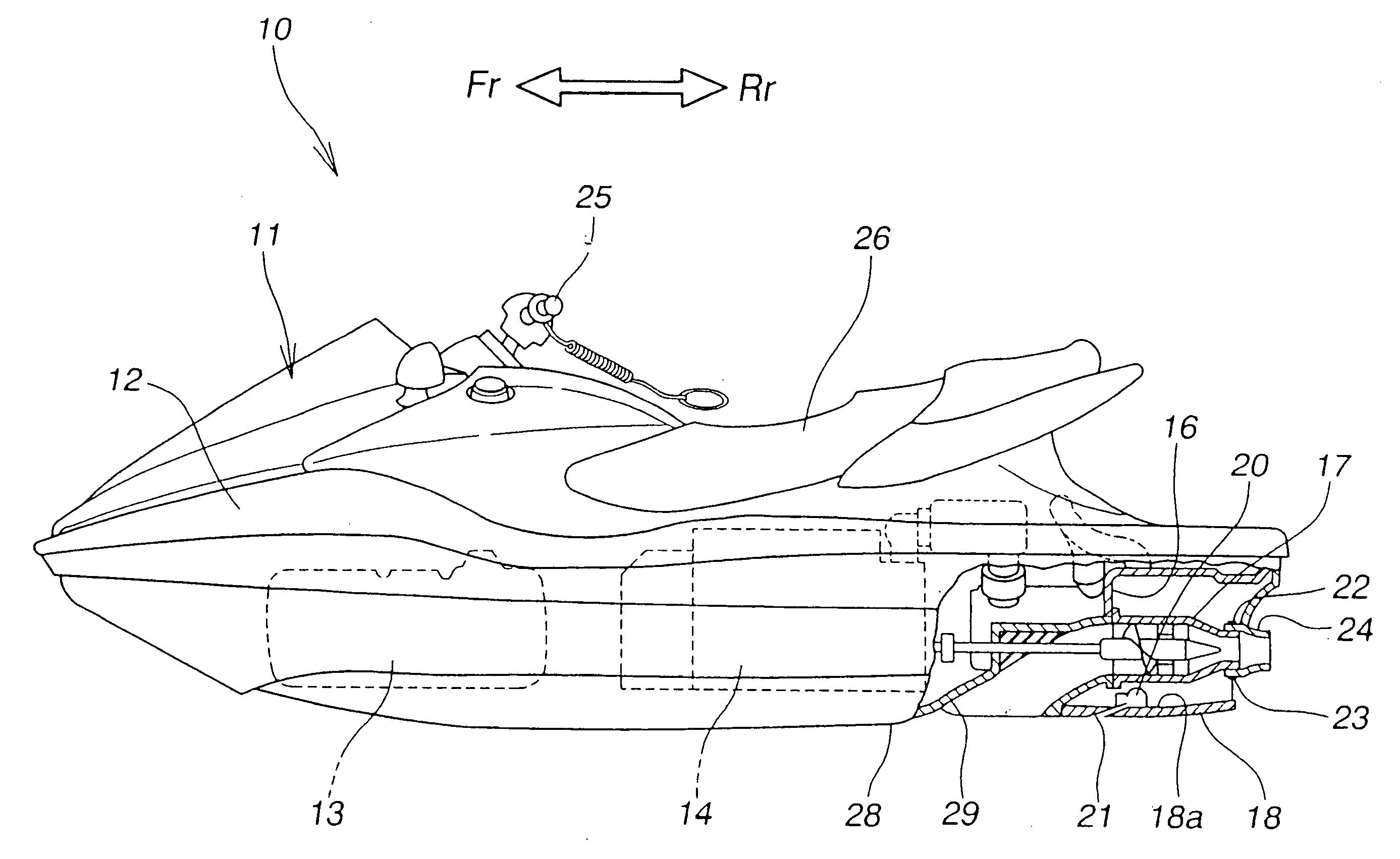 Water jet propulsion watercraft