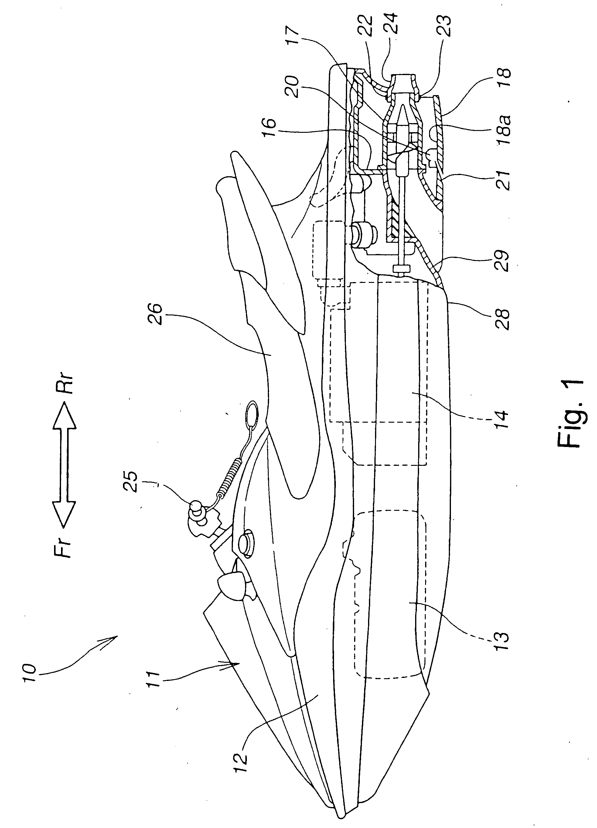 Water jet propulsion watercraft