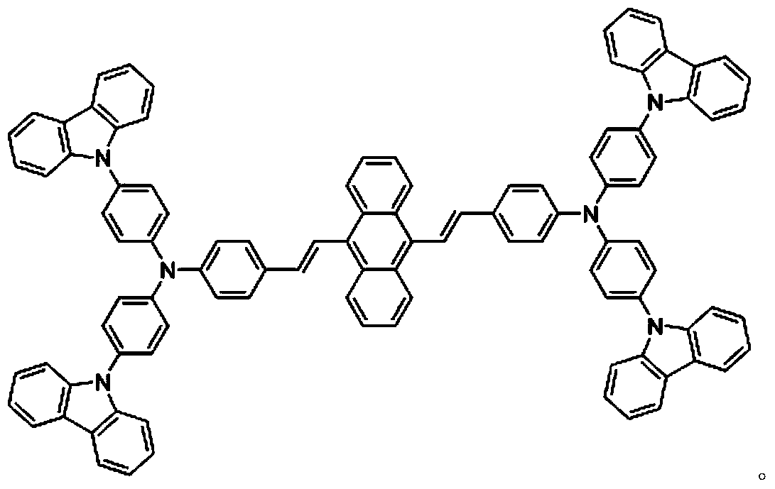 9,10-diarylethene anthracene (CPASA) aggregation-induced light emitting molecule and preparation method thereof