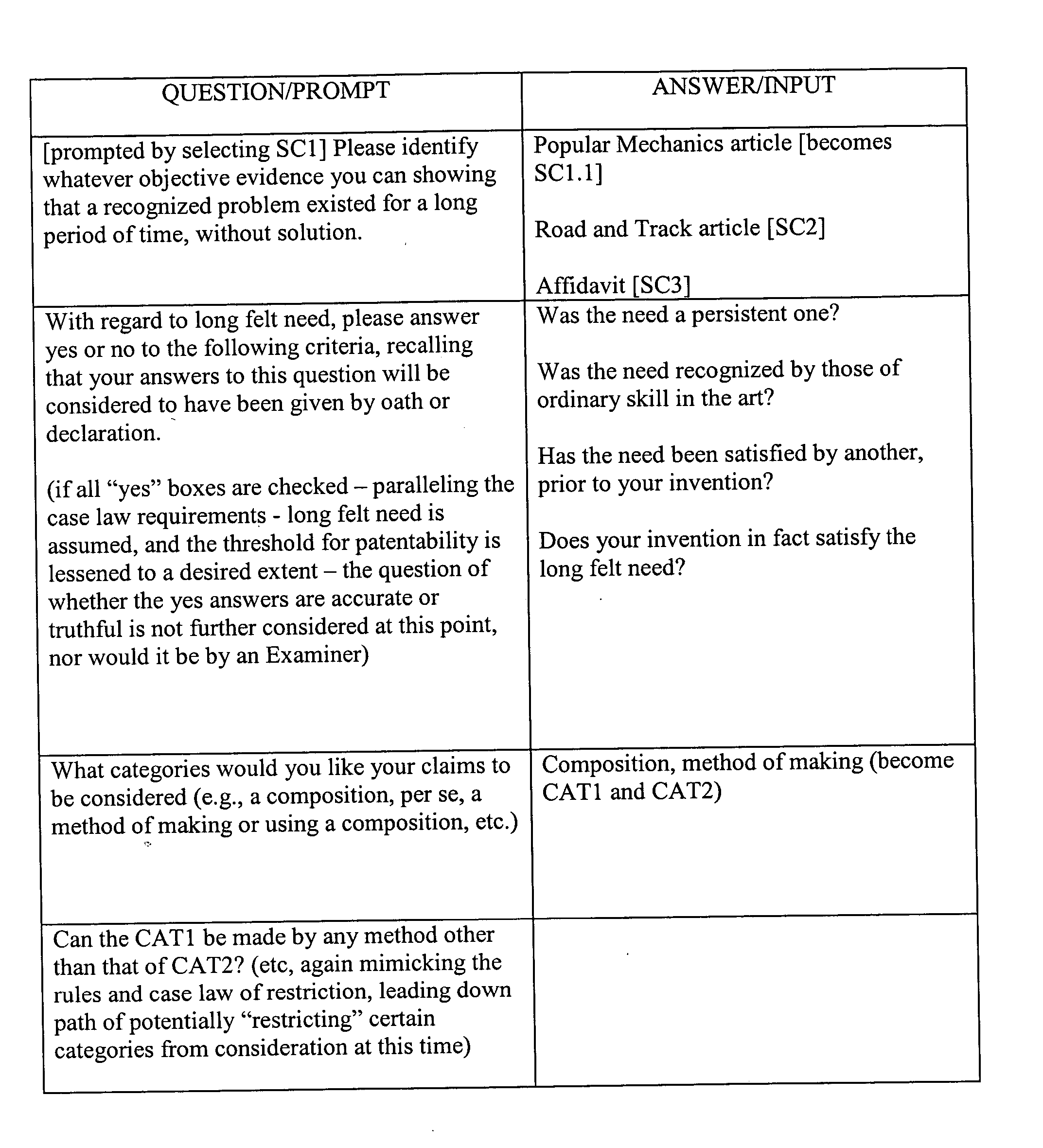 Method and system for granting patents