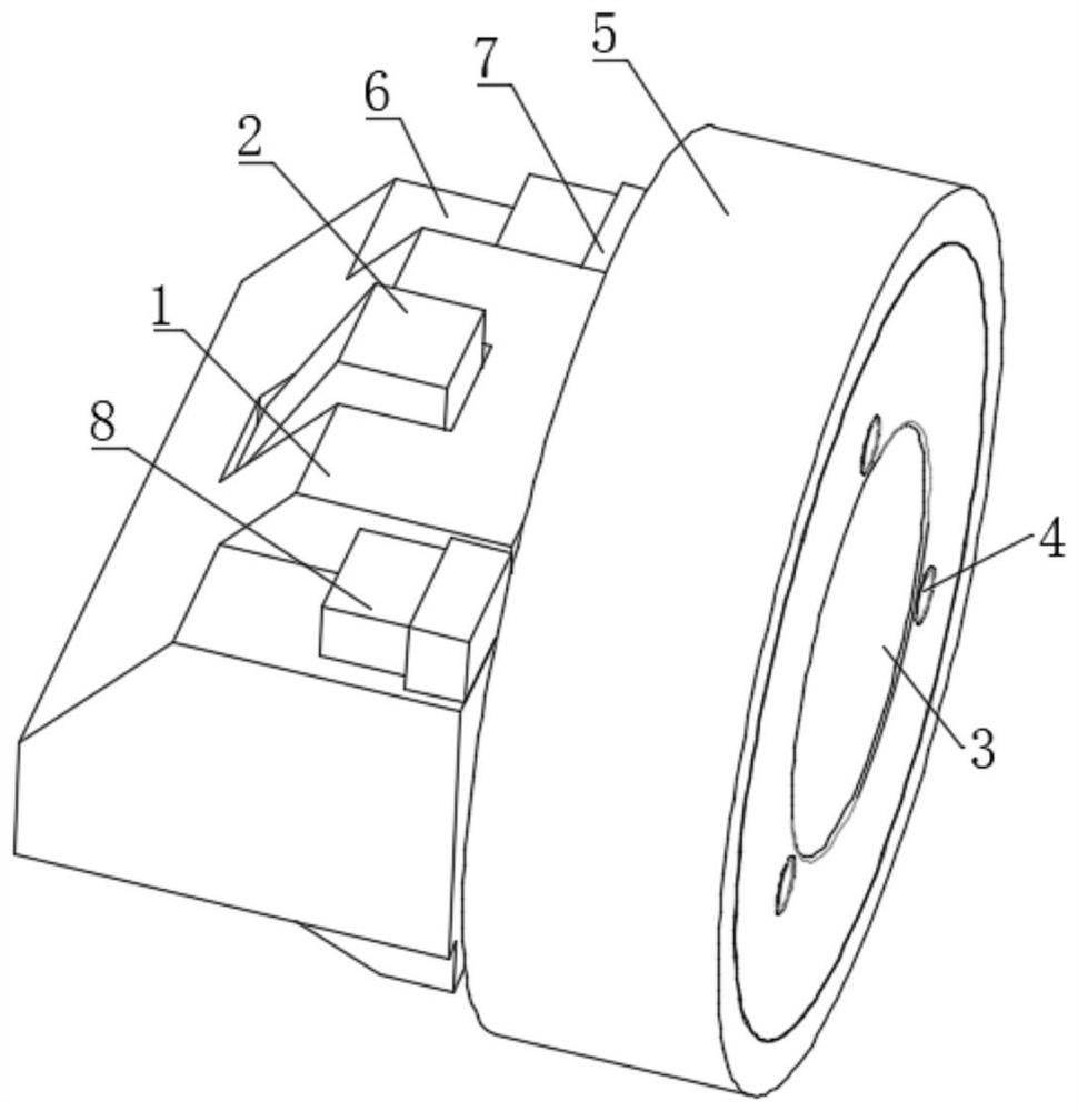 A fingerprint Ethernet electrical port physical lock device