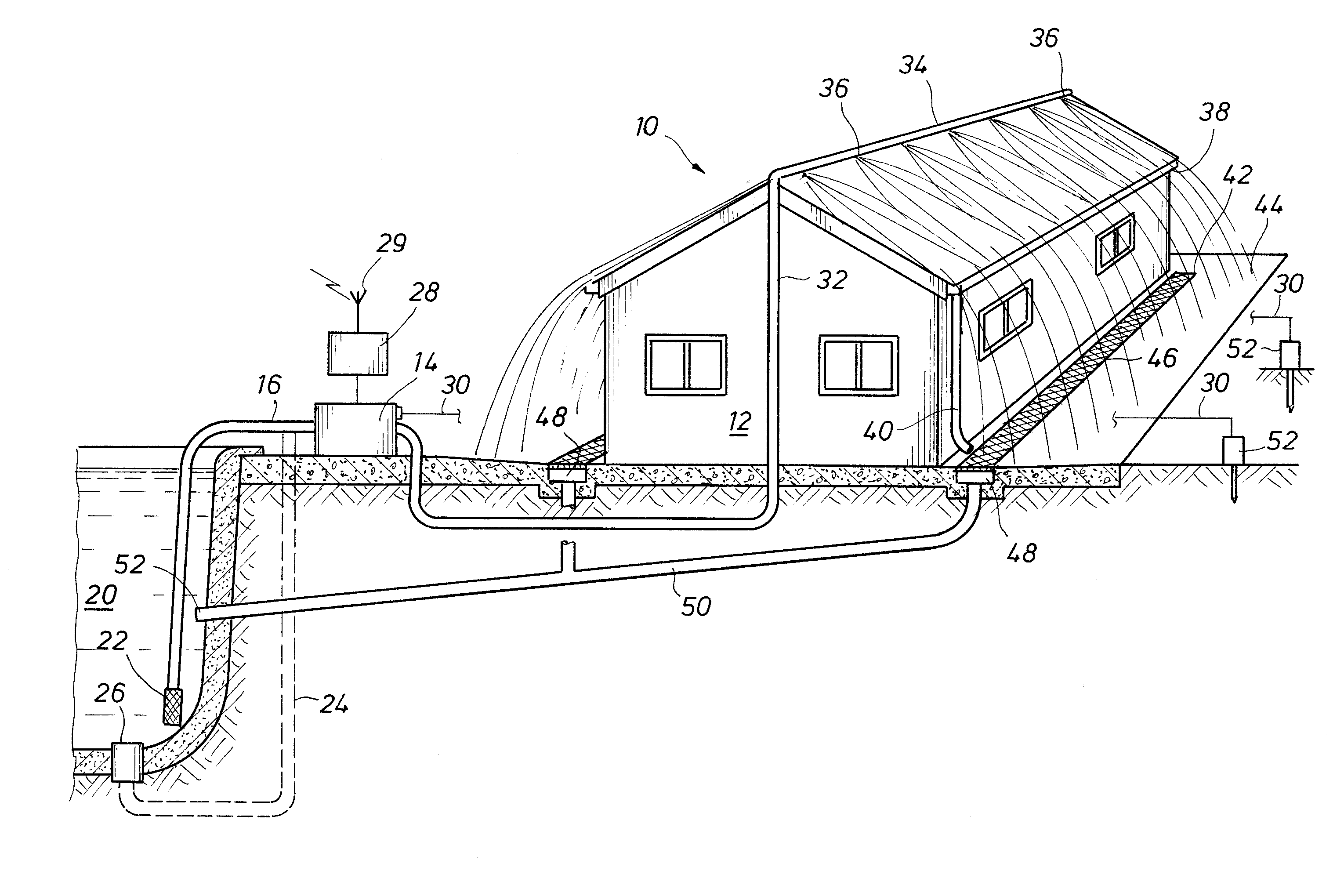 Residential Exterior Deluge System