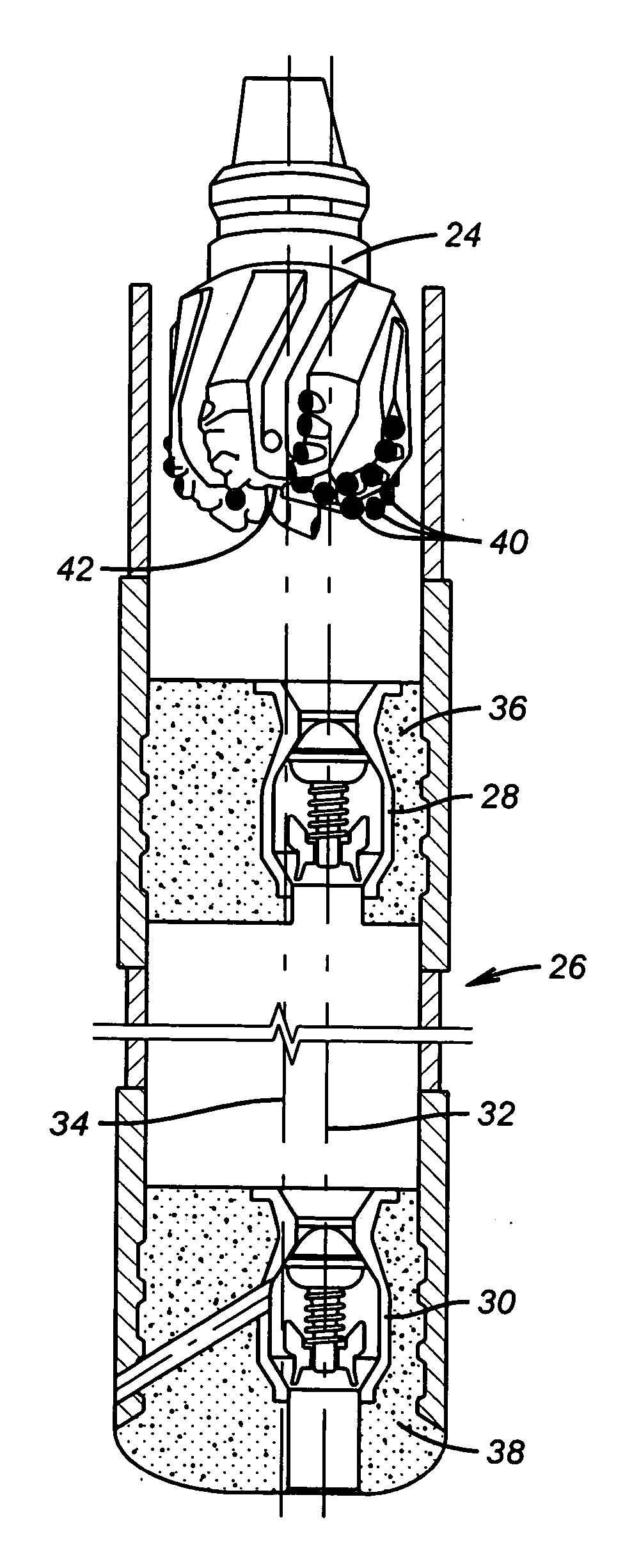 Offset valve system for downhole drillable equipment