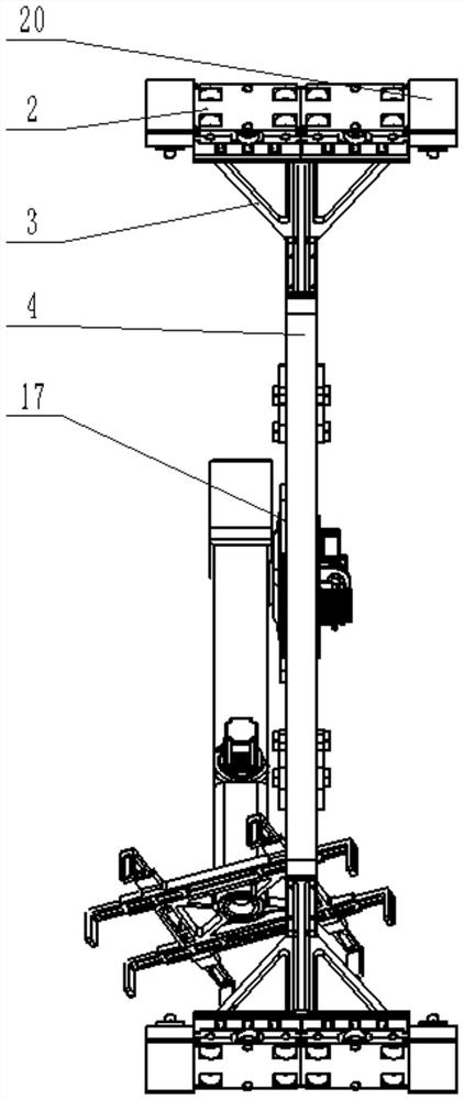 Six-degree-of-freedom annular tooling and delivery device for the space cabin