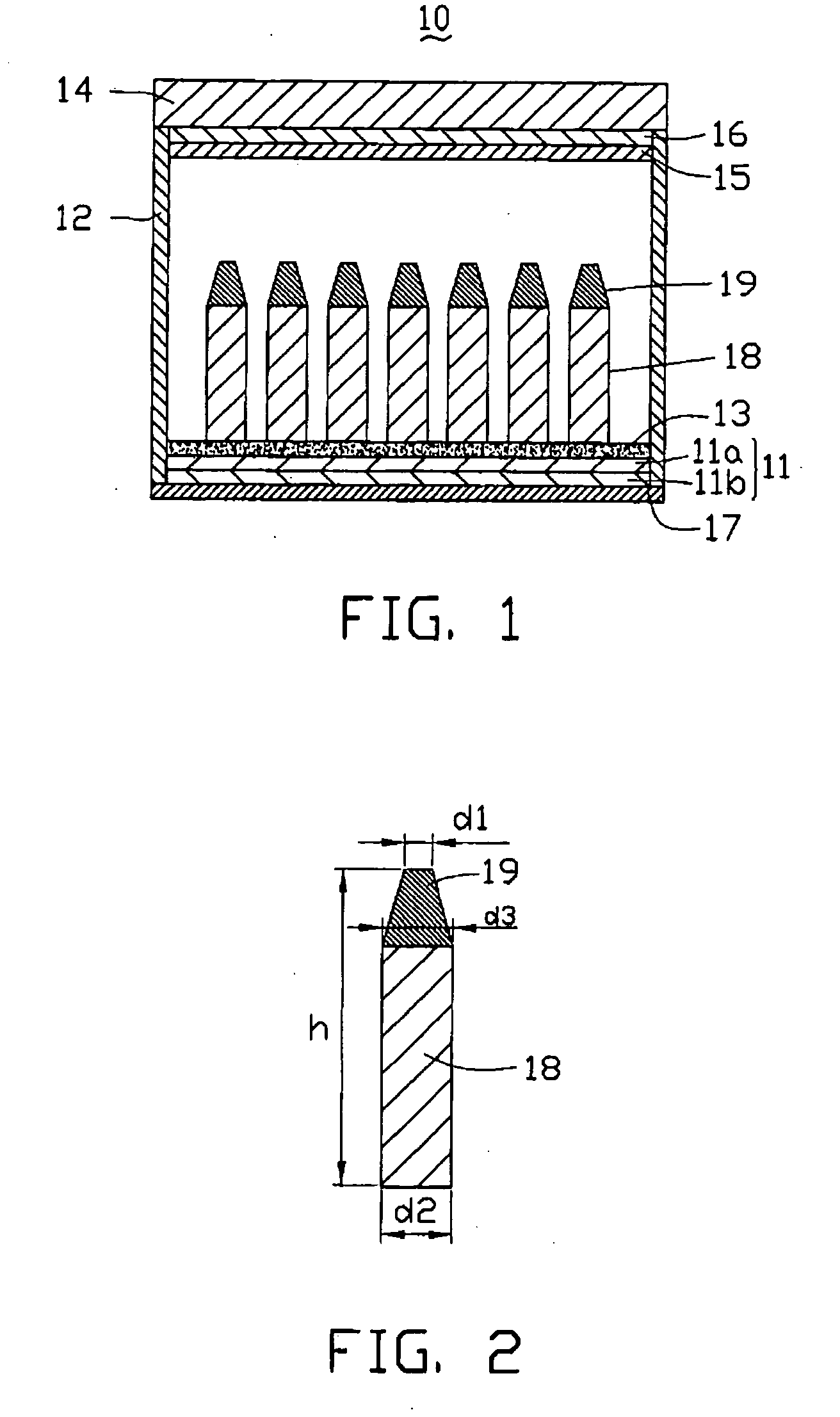 Field emission lighting device and method for making the same