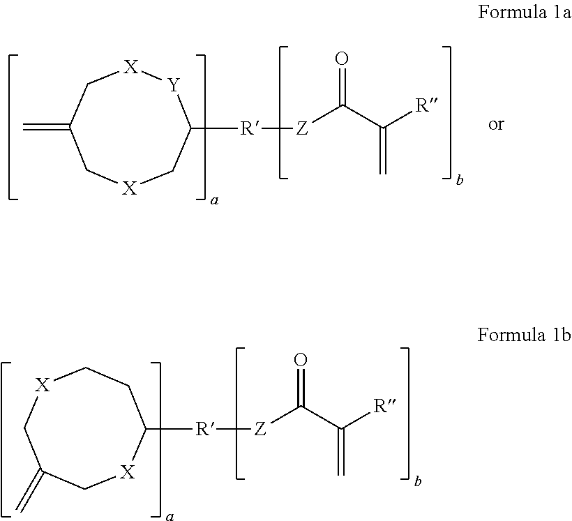 Dental compositions containing hybrid monomers