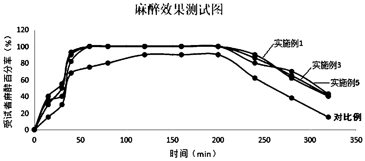 Patch for skin anesthesia and preparation method thereof