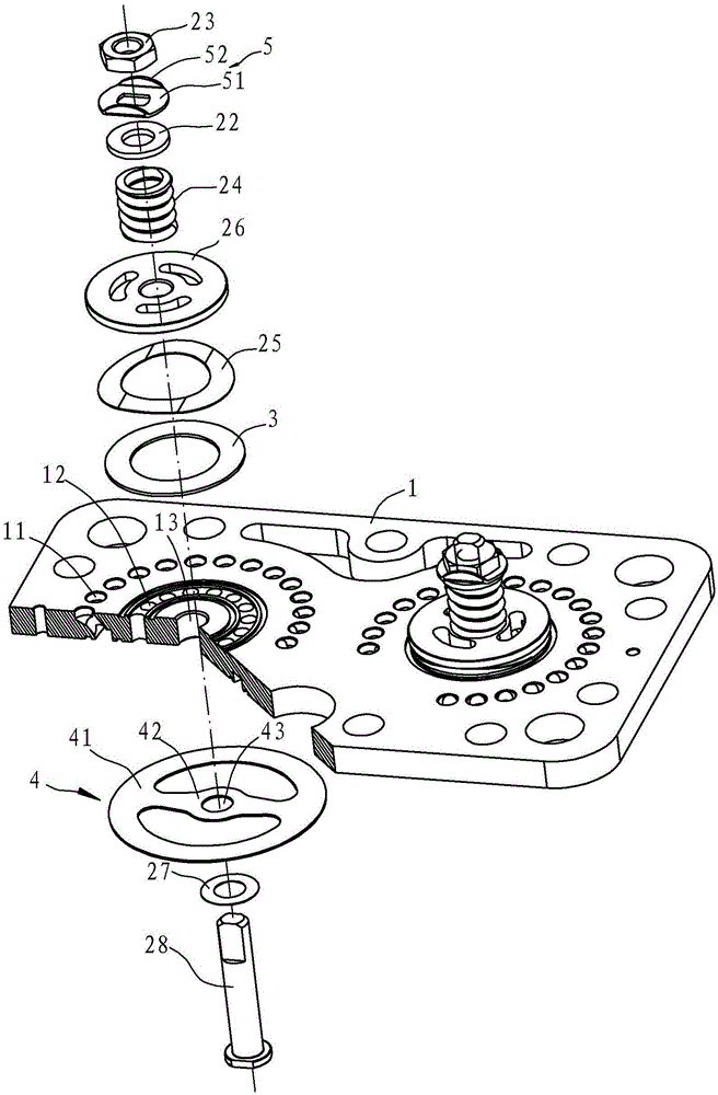Crankshaft type compressor valve plate structure
