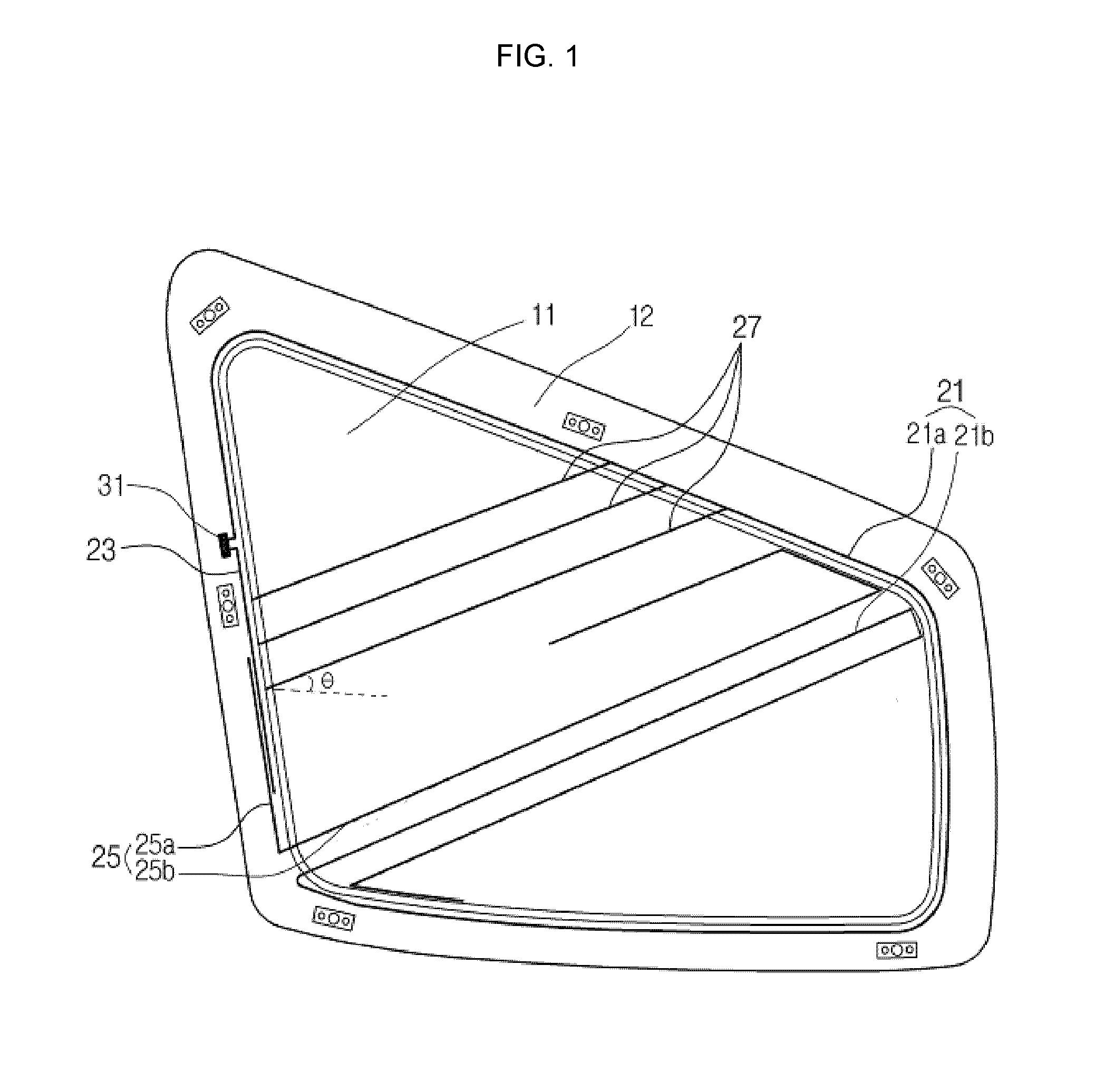 Glass antenna for vehicle