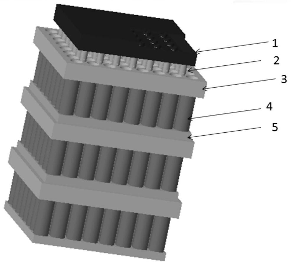 Cylindrical power battery module