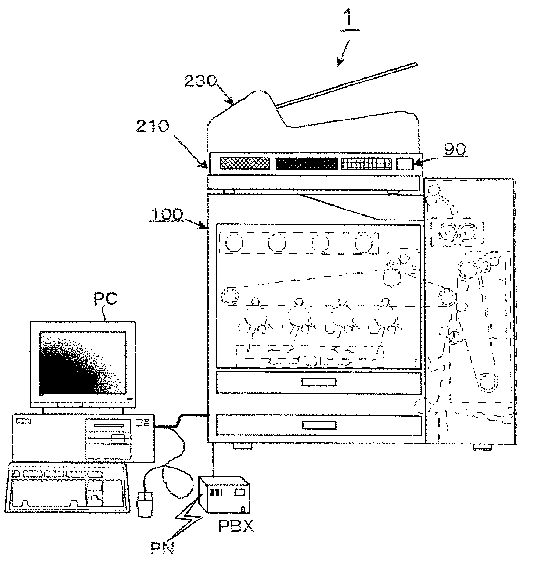 Reduction of memory size required for correction of displacement of scan positions